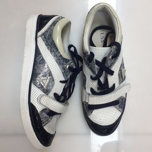 *CLOSEOUT* Guess Bonito Blue Multileather Sneakers Size 8.5